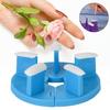 1 Set Nail Display Stand Detachable Smooth Edge Compact Size Reusable Present Nail Art Plastic Manicure Display Holders with Fake Nails Set