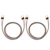 KK Cable Штекер из чистой меди Аудио 12AWG x 2 5N OFC Чистый Динамический 700 жил x 1 Пара Комплект Штекер типа «банан» Штекер типа «банан» Mukjipa-Cable-2.2 Кабель, (измерительный прибор) Проводники,