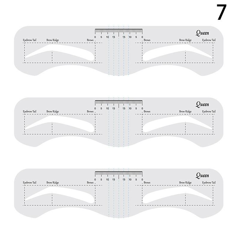 3/10 шт. многоразовый трафарет для бровей мягкая линейка определитель бровей руководство по рисованию бровей укладка формирование уход шаблон карта