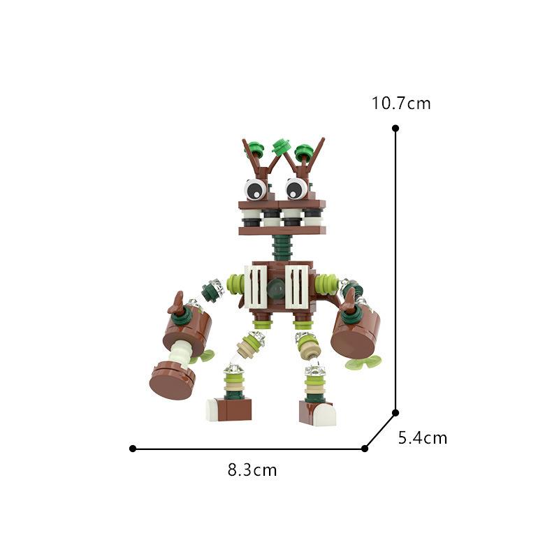 MOC Мои Поющие Монстры Наборы Строительных Блоков Музыкальный Робот Хор Игровые Кубики Мультяшные Монстры Кубики Конструкторы Игрушки Подарок Ребенку На День Рождения