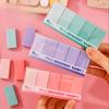 Gradient Color Eraser Set for Students, High Appearance Level, Clean Erasing, Less Dust, Pencil Eraser, 4B Eraser. stationery