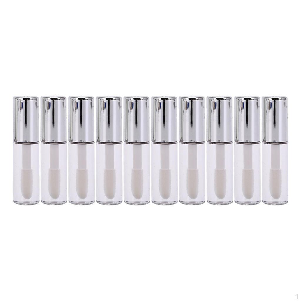 10 Pieces Lip Gloss Bottles Oil Containers Refillable Diy Cosmetic Supplies Cute Balm
