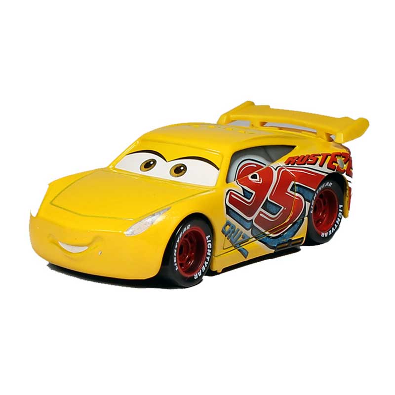 Pixar Тачки 3 Металлическая литая модель Молния МакКуин Детская игрушечная машинка Подарок на день рождения Новый синий Рамон № 95 Круз Джексон Шторм