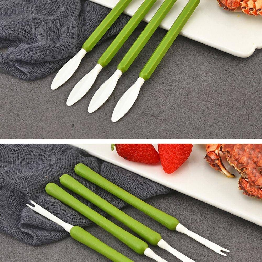 9pcs/set Efficient Lobster Cracker Plastic Crab Claws Sheller Crab Peel Tool Lobster Clamp Seafood