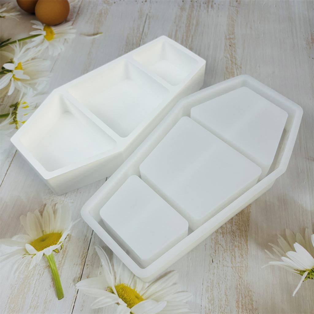 Coffin Resin Tray Molds for Making Jewelry Tray Earrings Display Stand DIY Craft Coffin Shaped Jewelry Tray Molds