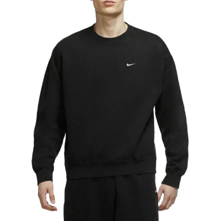 Nike Свитшот с логотипом и круглым вырезом, длинный рукав, мужская толстовка, черный цвет CZ5353-010