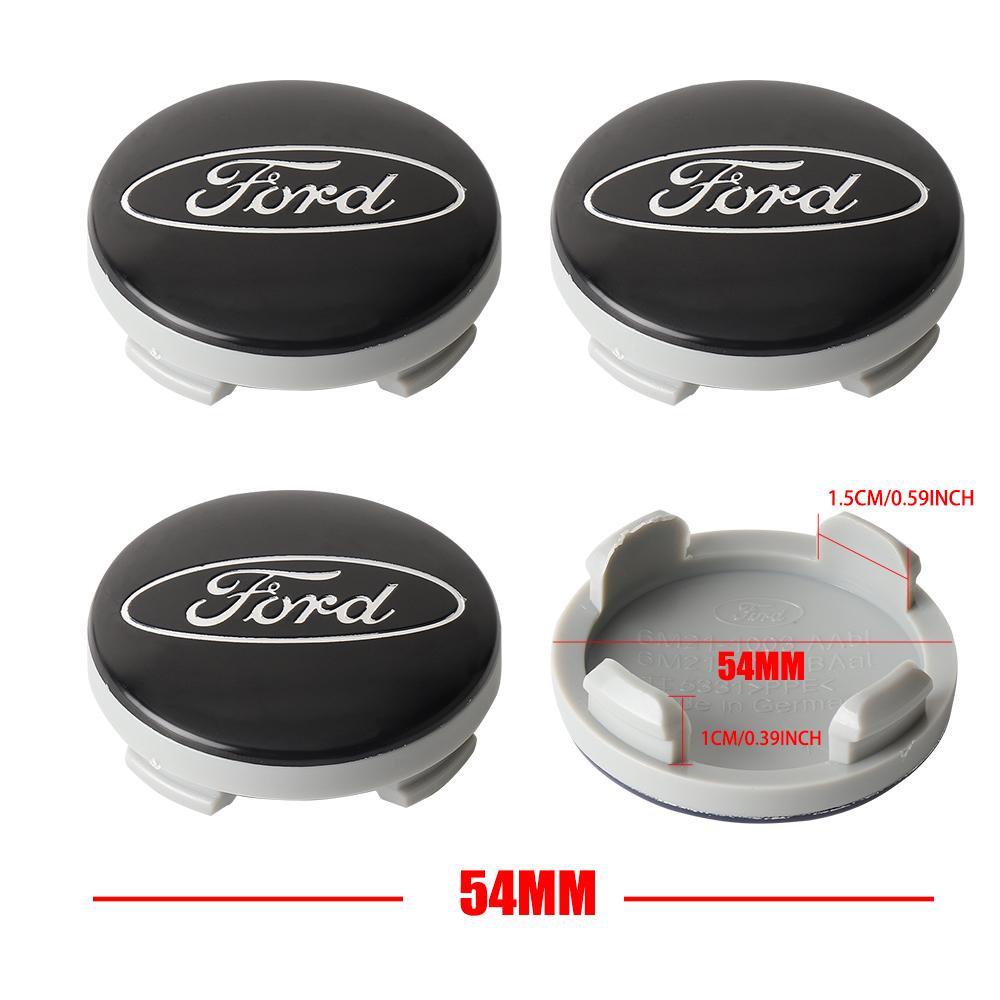 4Pcs 54mm/56mm/60mm For Ford Mustang ST Kuga Original Hubcaps Car Wheel Center Covers Sticker Auto Hub Caps Emblem Replacement