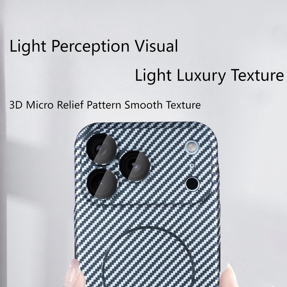 Full Frame Carbon Fiber Kevlar For Magsafe Magnetic Phone Case For iPhone 17 16 15 14 13 12 Plus Pro Max Wireless Charge Cover