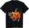 Funny Halloween Jack-O-Lantern Pumpkin Cat Shirt for Unisex T-Shirt for Unisex Women Graphic T Shirts Unisex Clothing Shirts for Unisex