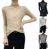 High-neck Sweater Knitted Undershirt Knitted Sweater High-neck Pullover Sweater For Women