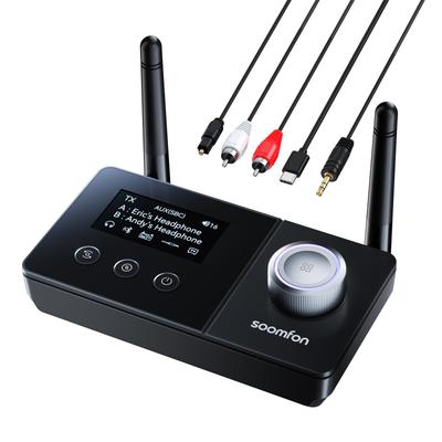 Bluetooth-передатчик и приемник с поддержкой SBC SOOMFON Bluetooth-передатчик и приемник с цифровым одновременным подключением 2 30M