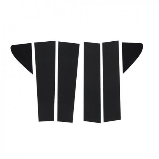 For CHEVY Silverado GMC Sierra 1500 2019-24 Pillar Posts Window Door Trims Black