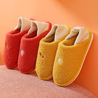 Модные мужские и женские новые хлопковые тапочки осенне-зимняя сумка с нескользящей внутренней теплой обувью для дома и семьи