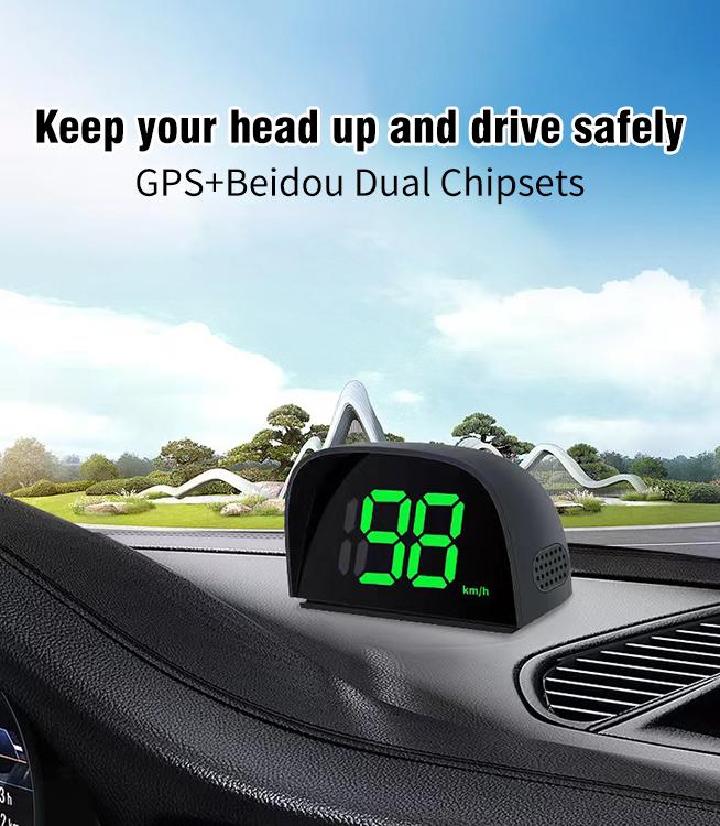 2024 Автомобильный цифровой GPS-спидометр, автомобильный HUD-дисплей со скоростью, миль/км/ч, USB Plug and Play для всех автомобилей