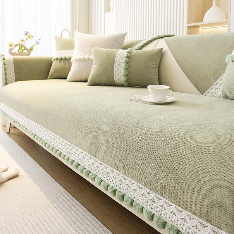 Cream Style Chenille Sofa Cushion Simple Four Seasons Universal Sofa Cover Cover High-Grade Sofa Cover Towel