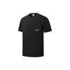 SKB Pocket SS Tee with Solid Color Logo and Round Neck Unisex Tops Black 671962-01