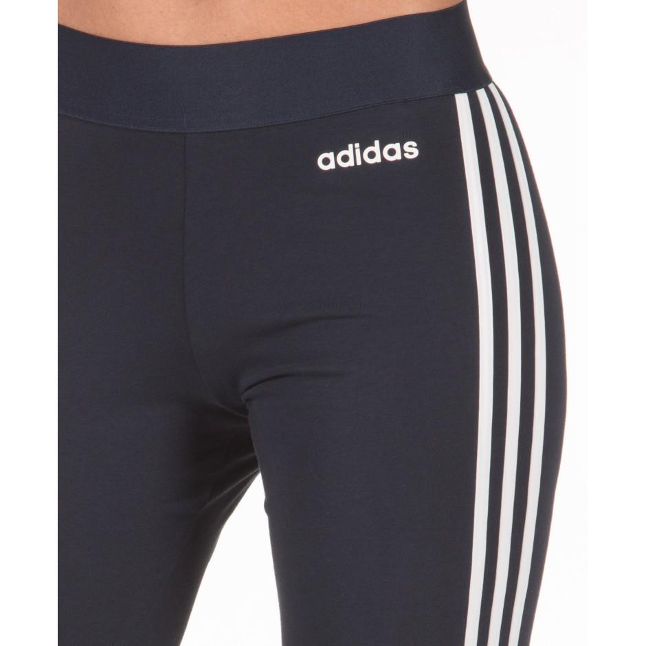 adidas Женские облегающие повседневные колготки Essentials с тремя полосками и высокой талией, синие DU0681