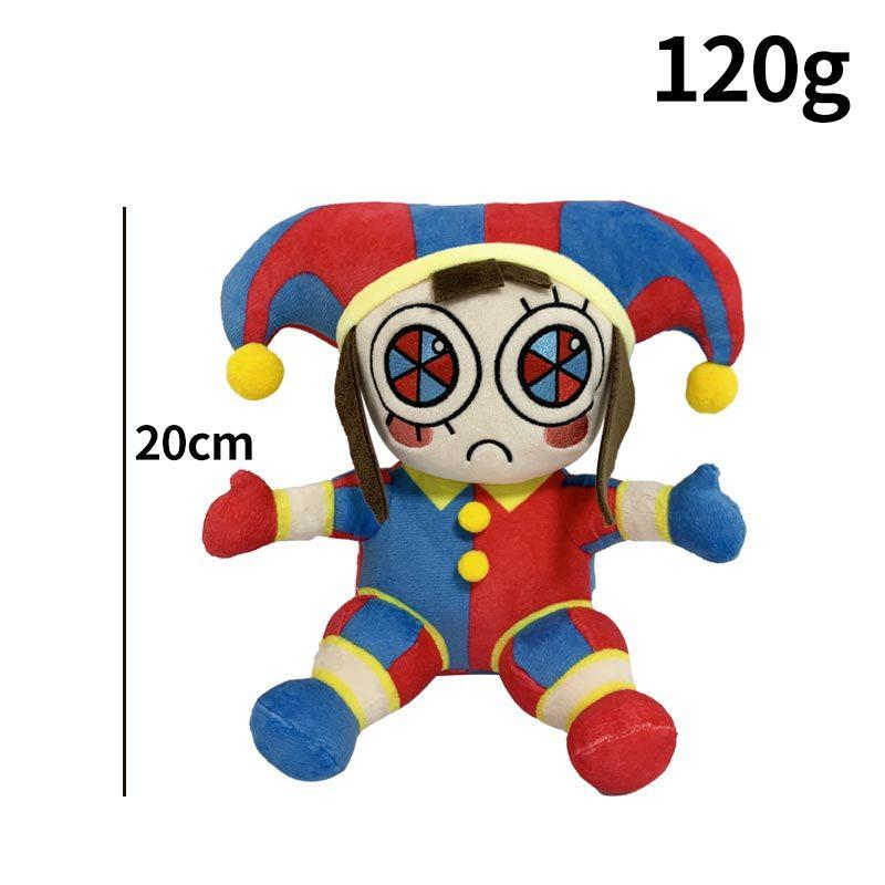 The Amazing Digital Circus Clowns Cosplay Costume Kids Adult Halloween Bodysuit Cosplay Suit 20CM Height Pomni Doll Soft Toy