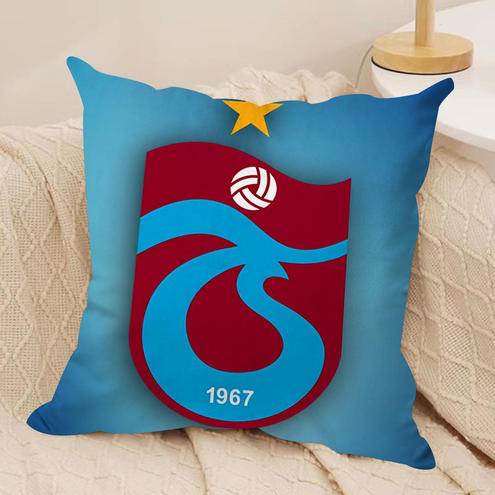 TTrabzonsporS Cushion Cover Soft Plush Throw Pillow Cover DoubleSided Decorative Cushion Case Sofa Bedroom Home Decor