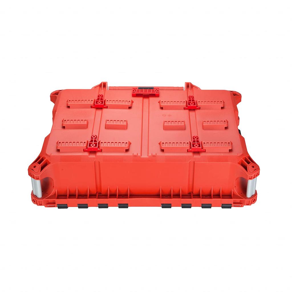 Crtbelfy Ножки для крепления на полу для Milwaukee Packout Полный кейс для инструментов Ящик Настенное крепление Подвесные планки Красный (1+4шт)