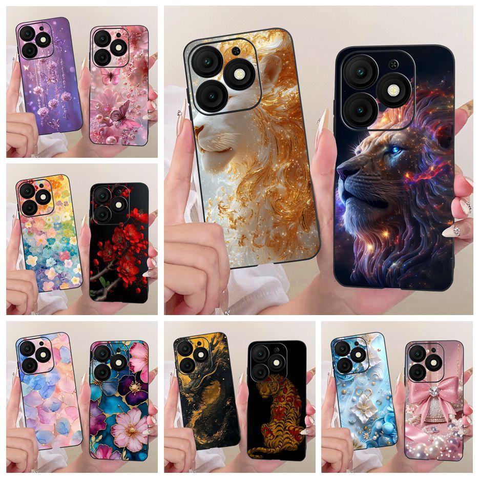 For Itel A50 A50C 4G Case Cool Lion Luxury Painted Cover Soft TPU Phone Case For Itel A50C A 50 C ItelA50 ItelA50C Fundas Bumper