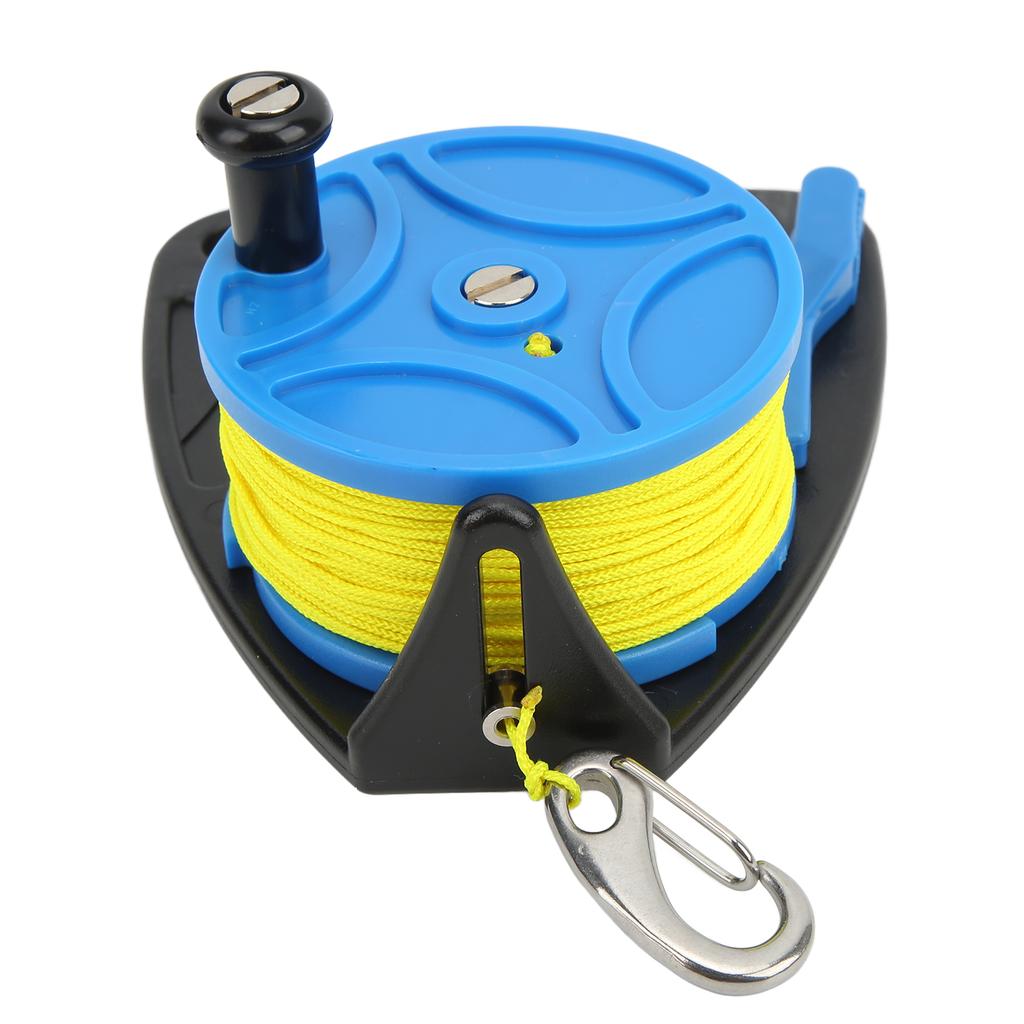 Diving Reels Anchor Rope Spool Finger Reel Multi Purpose with Clip 83m Wire for Cave Exile