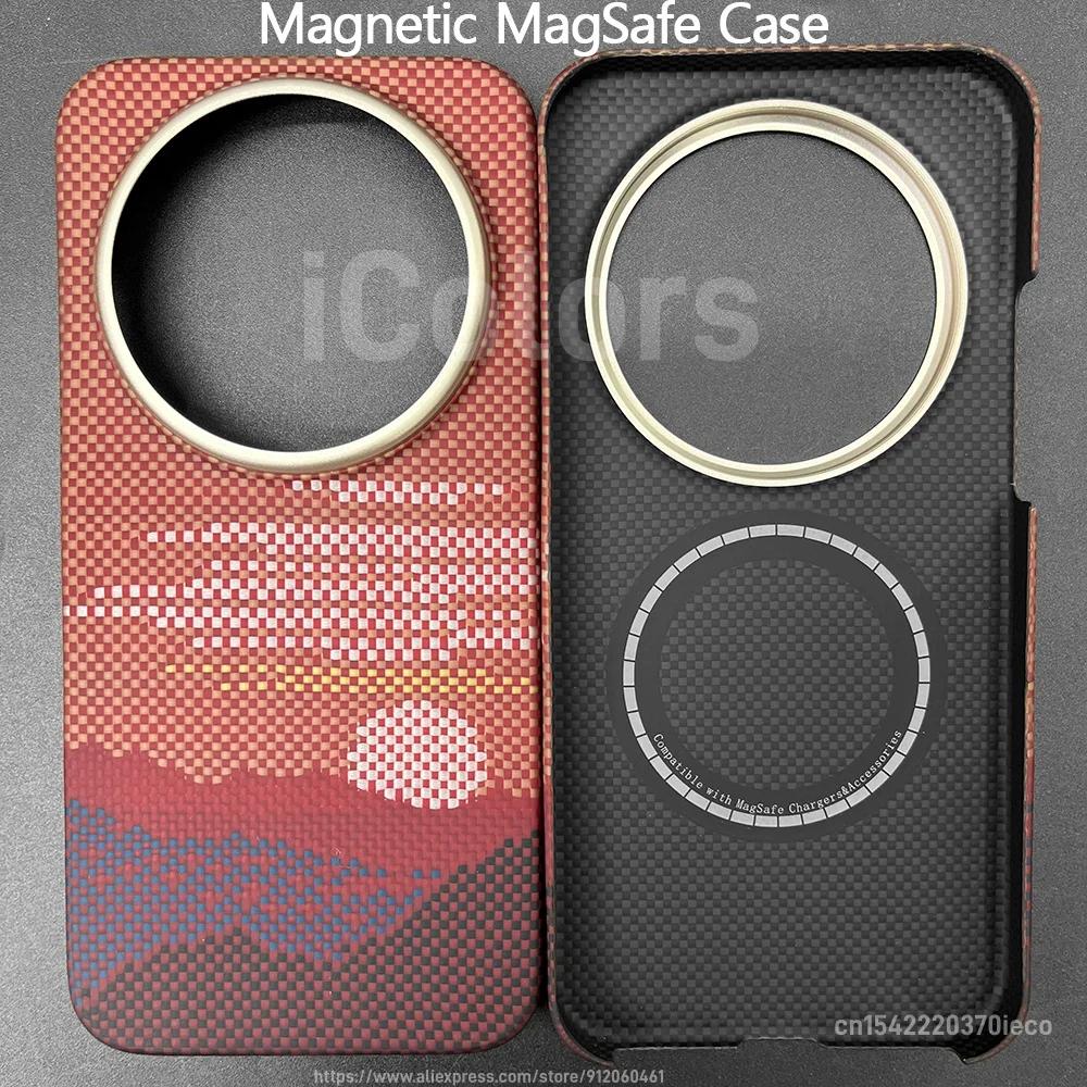Для Xiaomi 17 Ultra Магнитный чехол MagSafe Чехол из арамидного углеродного волокна Ультратонкий Легкий Бронированный Защитный чехол
