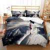 Auro Night Mountain Skiing Duvet Cover Set UK Single Double Queen US Twin Full King Size Pkm Bed Linen Set