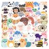 10/60pcs Cute Animal Stickers Graffiti Stickers for DIY Luggage Laptop Skateboard Motorcycle Bicycle Stickers
