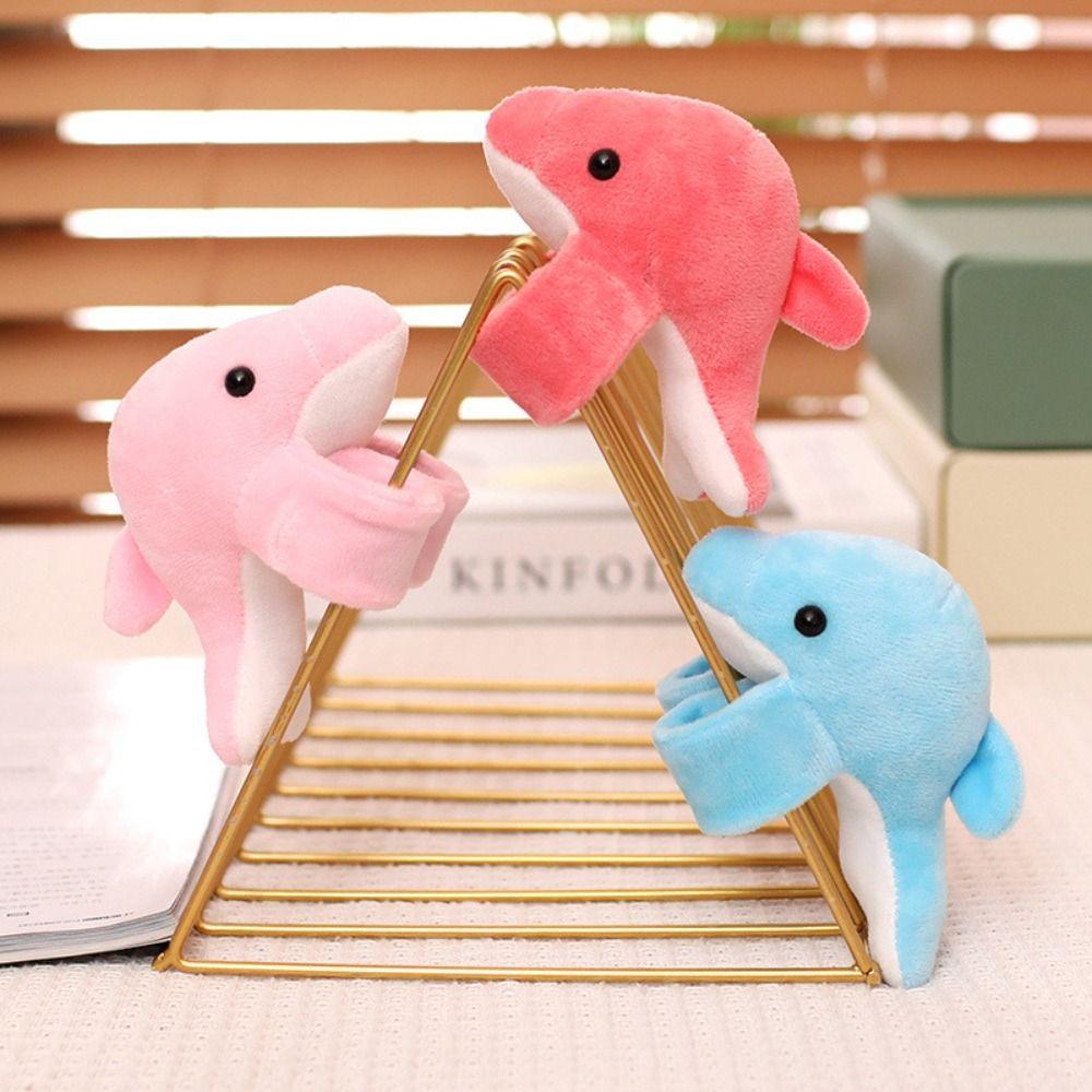 Dolphin Penguin Doll Clap Circle Stuffed Animal Stuffed Slap Snap Plush Hand Circle  Plush Bracelet