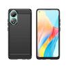 Oppo A78 4G Carbon Silicone Case - Black | Premium Protective Phone Accessory