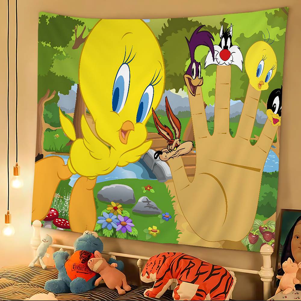 Cartoon Cute Bird DIY Wall Tapestry for Living Room Home Dorm Decor Wall Art Decor