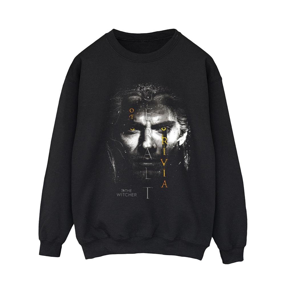 Netflix Womens/Ladies The Witcher Geralt Glowing Eyes Sweatshirt