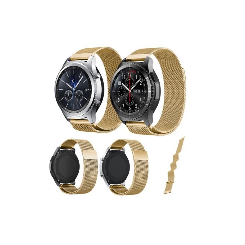 Элегантный миланский магнитный ремешок из нержавеющей стали для часов Samsung Gear S3 Frontier