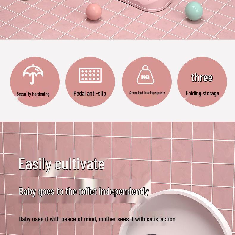 Трапециевидное сиденье для горшка и подставка-ступенька для детей