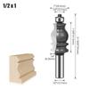 Architectural Molding Router Bit 1/2inch Shank 12mm Shank Tenon Cutter for Woodworking Tools