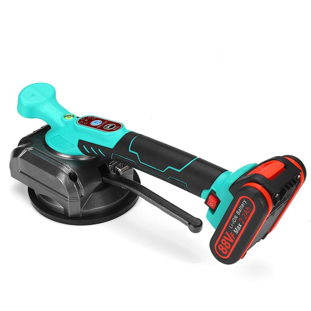 88VF Электрический вибратор для плитки, автоматическая машина для укладки напольной плитки, машина для изготовления артефактов, инструмент для плитки на кирпичной стене + аккумулятор 15000 мАч, электроинструмент