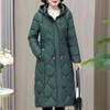Winter Long Parka for Women 2023 New Long Sleeve Thick Warm Zipper Coat Women Winter Jacket Hooded
