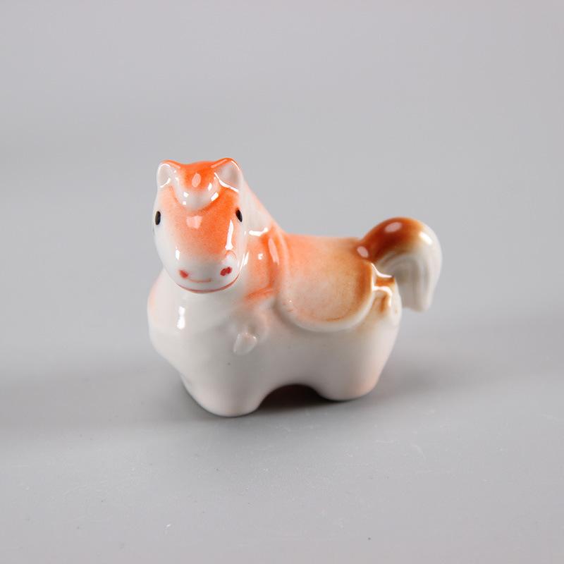 Керамическая подставка для палочек для еды, мультяшный китайский зодиак, лошадь, подставка для палочек для еды, украшение для дома, палочки для еды, держатель для палочек для еды, подставка для ложки