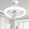 ATOPSUN LED Ceiling Fan Light with 36W E26 Automatic Airflow DC Stepless Color and Light Airflow Timer Suitable for Tatami Mats Sq Quiet Ceiling Easy