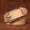 Ремень мужской минималистский доступный роскошный стиль ретро и мода универсальный натуральный кожаный ремень для джинсов из натуральной кожи крупного рогатого скота