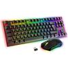 Pack Gaming - AKUMA - Sentai C03 WL - Clavier TKL AZERTY - Souris Sans Fil 3200 DPI - Rétroéclairé