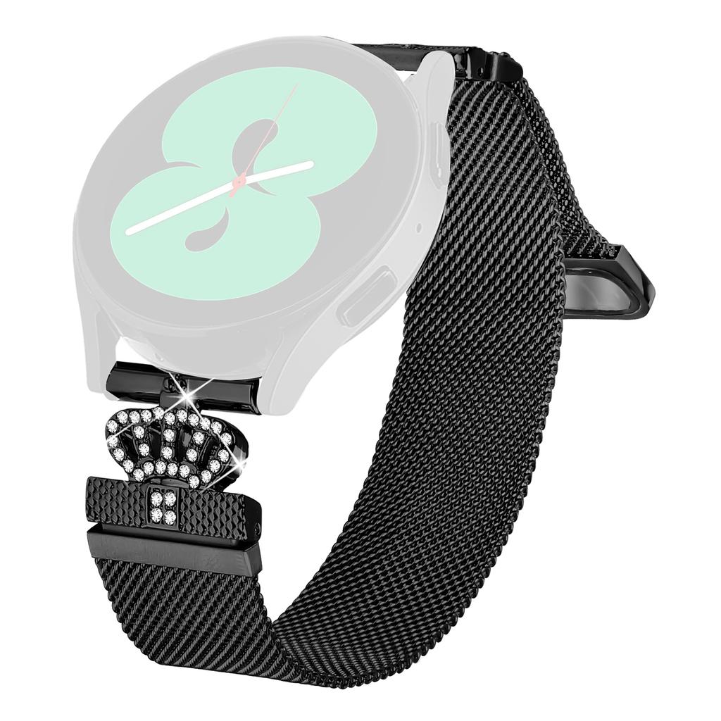 For Huami Amazfit GTS 3 Milanese Mesh Band Magnetic Crown Clasp Stainless Steel Strap