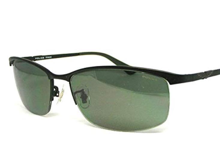 Police Солнцезащитные очки POLICE SPLC59J 531V 59 с защитой от ультрафиолета, модель 2021 г., японская модель, титановая оправа, полуободковая, стильная, квадратная, матовая [] Мужские