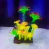Colorful Fluorescent Silicone Coral Tree for Fish Tank Landscaping