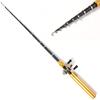 Портативная карманная телескопическая 1,95 м мини-удочка в форме ручки и рыболовная катушка в комплекте, выдвижная удочка из углеродного материала