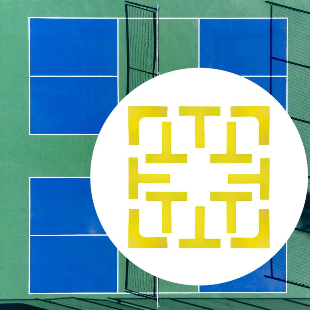 Marking Set for Pickleball Courts, Throwing Markers