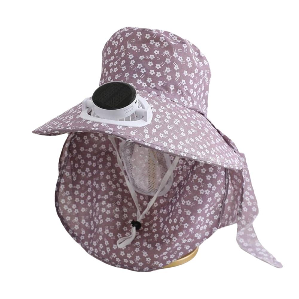 Breathable Solar Fan Cap USB Charging Cooling Fan Hat Sunscreen Cap Sun Cap Outdoor Activities