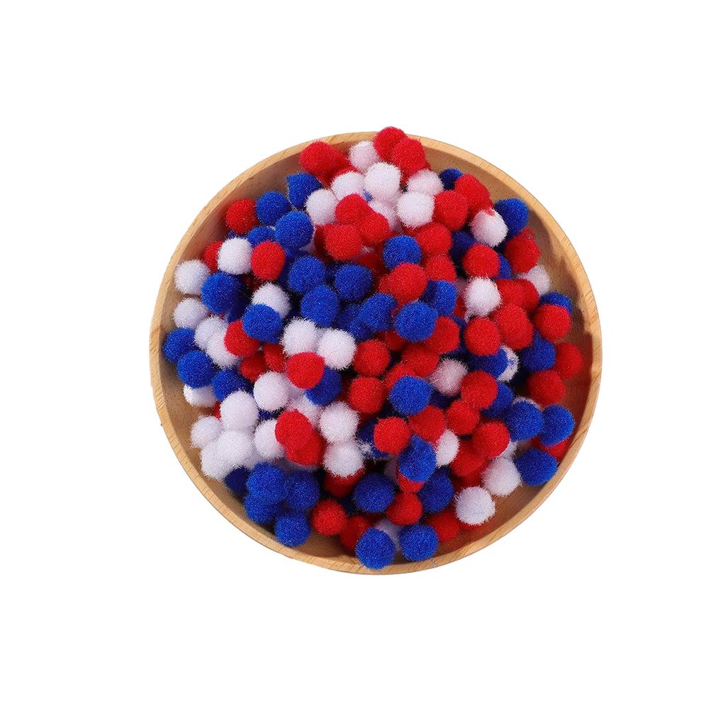 300pieces Craft Pom Poms Bundle Assorted Fuzzy Pompoms For DIY Fun Assorted Fuzzy Pompoms Balls