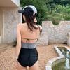 Korean version of bikini swimsuit women's 1011 new sexy slim backless neck high-sense split swimsuit women